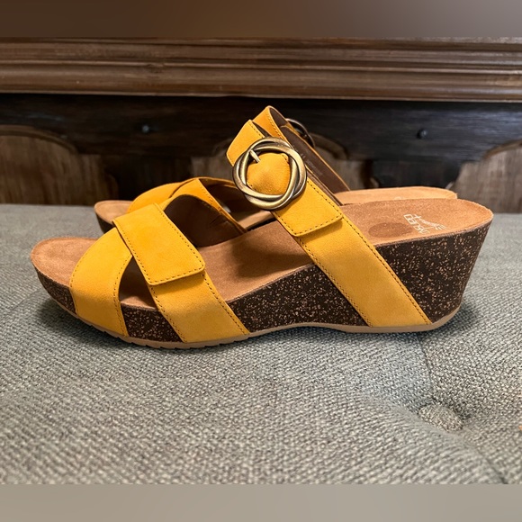 Dansko Susie Wedge Sandals - Leather, Size 41. New- Tried on indoor only. - Picture 3 of 6